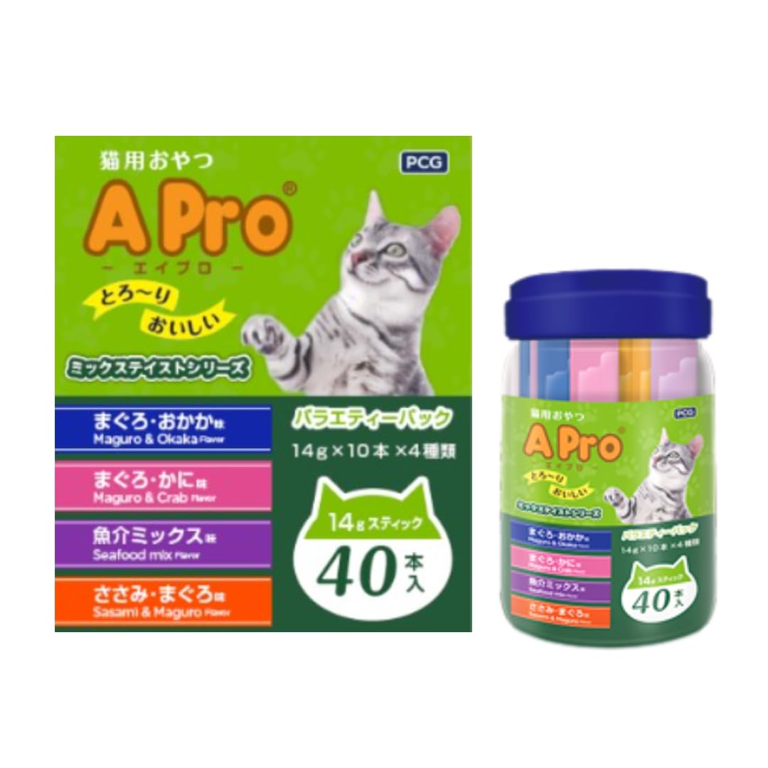 Amazon.co.jp: A pro エイプロ 猫用おやつ バラエティ まぐろ かつお